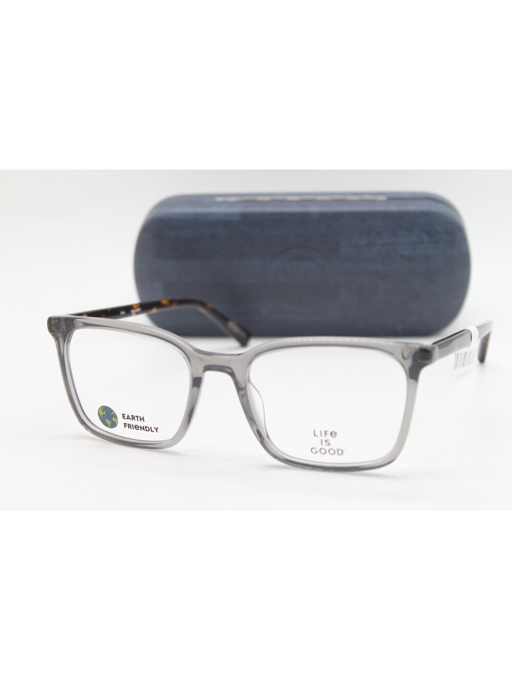 NEW LIFE IS GOOD OLIVE TORTOISE (GRY) AUTHENTIC EYEGLASSES W/CASE 53-19